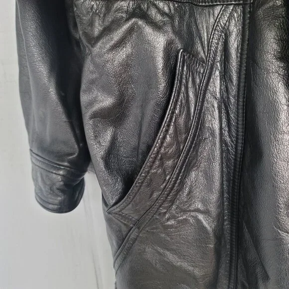 Vintage Wilsons Leather Thinsulate Ultra Insulated Women's Trench Coat Set. Sz L